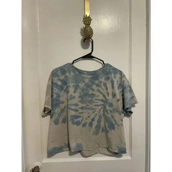 Fruit of the Loom Tops - Fruit of the Loom Women's Size Large Blue & white Tie-dyed T-Shirt